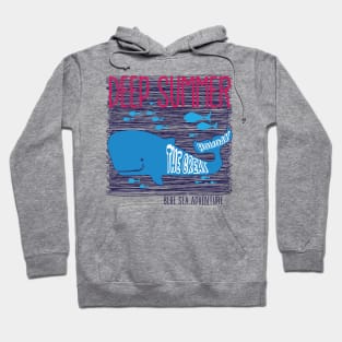 Summer Holiday Blue Sea Adventure With Whale Hoodie